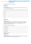 STATISTICS QTN/375 Sophia Introduction to Statistics Unit 3 Milestone (AutoRecovered)well updated solution