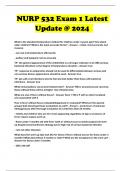 NURP 532 Exam 1 Latest Update @ 2024 