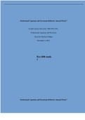 Professional Capstone and Practicum Reflective Journal Week 7 Grand Canyon University: NRS-493-O501 Professional Capstone and Practicum