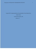 NRS490 WEEK3 Capstone PICOT: Implementing Effective Nursing Handoff to Prevent Medical Errors