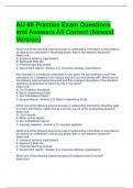 AU 60 Practice Exam Questions and Answers All Correct (Newest Version)