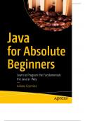 "Java for Absolute Beginners: Mastering the Fundamentals with Java 9"