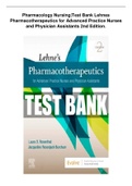 Test Bank Lehnes Pharmacotherapeutics for Advanced Practice Nurses and Physician Assistants 2nd Edition