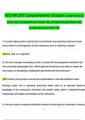 HESI RN EXIT Comprehensive V3 Exam Comprehensive Exam 3A, Comprehensive Exam 3B, Comprehensive Exam 3C, Comprehensive Exam 3D Exam (2024 / 2025) Questions and Verified Answers, 100% Guarantee Pass