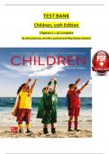 TEST BANK For Children 15th Edition By John Santrock, Jennifer Lansford and Kirby Deater-Deckard  All 1-16 Chapters Covered ,Latest EditionISBN:9781260726794