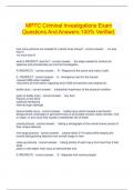  MPTC Criminal Investigations Exam Questions And Answers 100% Verified.