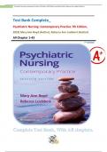 Test Bank Complete_ Psychiatric Nursing: Contemporary Practice 7th Edition, (2022) Mary Ann Boyd (Author), Rebecca Ann Luebbert (Author) All Chapter 1-43