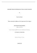 Decision-making  on Outsourcing of Peacekeeping Operations and Support Functions 