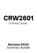 CRW2601 - Summarised Cases (Bundle)