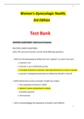 Test Bank for Women’s Gynecologic Health, 3rd Edition By Kerri D. Schuiling and Frances E. Likis [The correct Answers are well explained at the end of each chapter]