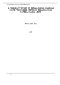 A FEASIBILITY STUDY OF ESTABLISHING A BANANA CHIPS PROCESSING CENTER IN BARANGAY SAN RAFAEL, DULAG, LEYTE