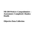 NR 509 Cardiovascular Objective Final Exam 2020, Shadow Health Focus Week 2 Midweek Comprehension Quiz, Week 4 Shadow Health Objective Data Collection, Note Womens Health (Final Exam Study Guide) &  Advanced Physical Assessment Mid Term Exam 2021.