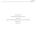 Exam (elaborations) NURS 6630N Decision Tree Week 10 An Elderly Iranian Man with Alzheimer’s Disease Tracy Newman NURS-6630C Psychopharmacologic Approaches to Treatment of Psychopathology Walden University November 1, 2019