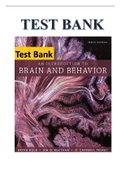 Test Bank for An Introduction to Brain and Behavior 6th Bryan Kolb , Ian Q. Whishaw , G. Campbell Teskey