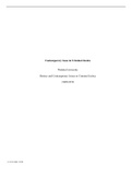 ContemporaryIssueinCriminalJustice.docx    Contemporary Issue in Criminal Justice  Walden University  History and Contemporary Issues in Criminal Justice  CRJS 8350   14:53:50 GMT -05:00  Contemporary Issue in Criminal Justice  Current state of mental hea