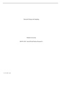 WK7AssgnDRUMMONDA extension  .docx    Research Design and Sampling  Walden University  SOCW 6301: Social Work Practice Research 1   13:53:29 GMT -05:00  Introduction  Quantitative and qualitative studies both are helpful to social workers. They help socia