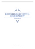 Hoorcolleges: goederenrecht