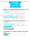 NURS 615 EXAM 3 QUESTIONS AND ANSWERS  Chapter 25. Drugs Used in Treating Inflammatory Processes