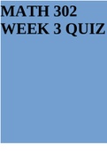 MATH 302 WEEK 3 QUIZ