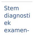 Examenvragen stem diagnostiek juni en herexamen