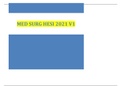 MED SURG HESI 2021 V1 (55 Questions and Answers)