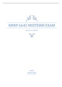 NRNP 6645 MIDTERM EXAM