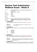 NURS 6630N Week 6 Midterm Exam