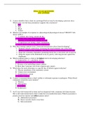 NCLEX -Lippincott Final Exam Questions & Answers