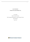 WGU D029 Service Plan Brief for Outpatient Interventional Radiology Clinic / D030: Leadership and Management in Complex Healthcare Systems Pattie Sunderhaus  2021