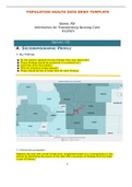 WGU D029 POPULATION HEALTH DATA BRIEF Informatics for Transforming Nursing Care 2021 Denver, CO