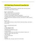 ATI Pediatrics Proctored:ATI Medical Surgical Proctored Exam:Maternal Newborn ATI Proctored Exam:ATI PN Maternal Newborn Proctored Exam:ATI PN Pharmacology Proctored Exam: Package deal: Updated A+ Guide Solutions