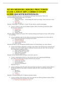 ATI RN MEDSURG 2020/2021 PROCTORED EXAM- LATEST 100% CORRECT STUDY GUIDE.Q$A WITH RATIONALES.