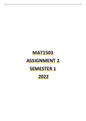 MAT1503 ASSIGNMENT 2 2022