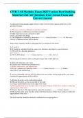 CWB 2 All Modules Exam 2025 Version Best Studying  Material with All Questions from Actual Exam and  Correct Answer