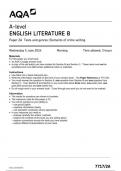 AQA A Level English Literature B paper 2A June 2024 QUESTION PAPER- 7717/2A