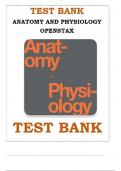 Test Bank Anatomy and Physiology (2nd) by OpenStax Complete Guide Chapter 1-28 Latest Edition