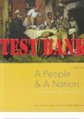 A PEOPLE AND A NATION A HISTORY OF THE UNITED STATES 11TH EDITION BY KAMENSKY, SHERIFF, BLIGHT, CHUDACOFF, LOGEVALL, BAILEY, NORTON TEST BANK