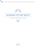 Samenvatting  Inleiding Tot Het Recht