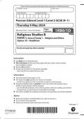 EDEXCEL GCSE Religious Studies  B  1rb0 1d question paper may-june 2024