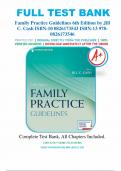 Test Bank - Family Practice Guidelines 6th Edition by Jill C. Cash; Cheryl A. Glass; ‎Jenny Mullen