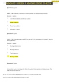 NSG6101 WEEK 1 KNOWLEDGE CHECK QUIZ / NSG 6101 WEEK 1 KNOWLEDGE CHECK QUIZ (LATEST): NURSING RESEARCH METHODS: SOUTH UNIVERSITY |100% CORRECT