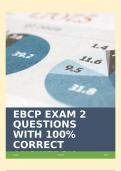 EBCP EXAM 2 QUESTIONS WITH 100% CORRECT ANSWERS!!