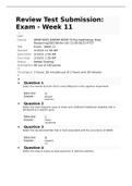 NRNP-6635-9/NRNP-6635F-9-Psychpathology Diag Reasoning week 11/ FINAL EXAM GRADED A