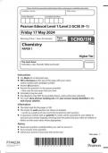 EDEXCEL GCSE Science  1ch0 1h question paper may-june 2024