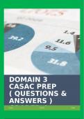 DOMAIN 3 CASAC PREP ( QUESTIONS & ANSWERS ) GRADED A+