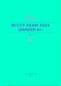 BCCCP EXAM 2024 GRADED A+