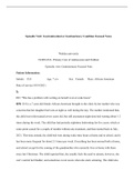 WK9Assgn2 Kiosh A.docx (1)    Episodic Visit: Gastrointestinal or Genitourinary Condition Focused Notes  Walden university  NURS 6541- Primary Care of Adolescents and Children  Episodic visit: Genitourinary Focused Note  Patient Information:  Initials:   