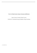 Wk8 Assgn.docx    The Use of Clinical Systems to Improve Outcomes and Efficiencies  Master of Science in Nursing, Walden University  NURS 6051N: Transforming Nursing and Healthcare Through Technology   13:56:01 GMT -05:00  Introduction  Clinical informati