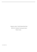 WK2Assgn.DraytonS.docx    Quantitative Analysis: Visually Displaying Data Results  RSCH 8210 A-Quantitative Reasoning and Analysis  Walden University   14:48:34 GMT -05:00  The high school longitudinal study data set was used to identify two variables and