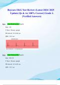 Baycare EKG Test Review (Latest 2024/ 2025 Update) Qs & As| 100% Correct| Grade A (Verified Answers)